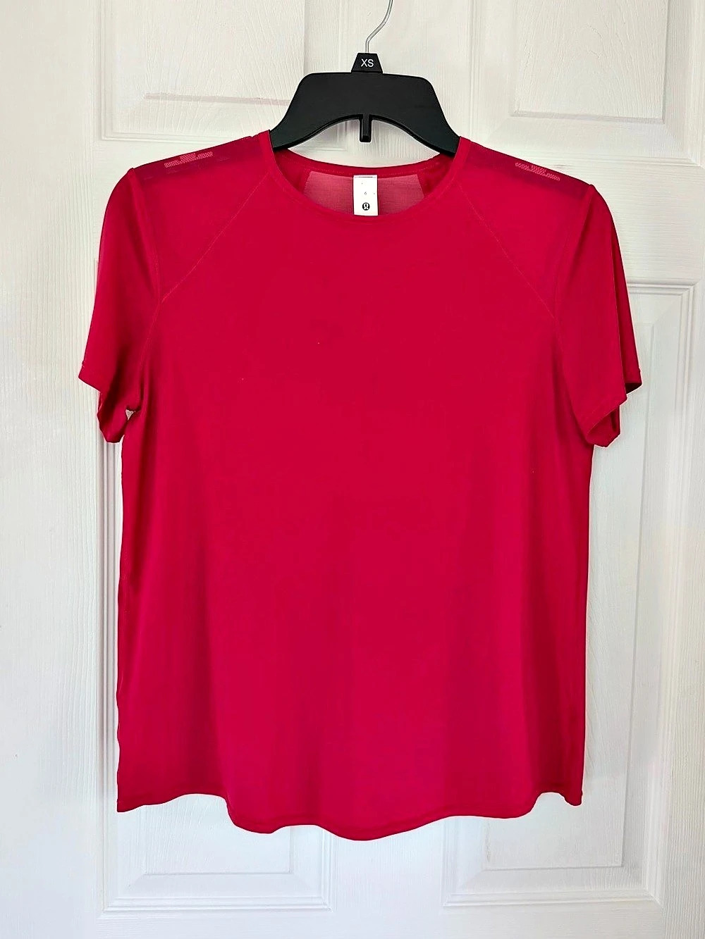 lululemon Sculpt Short-Sleeve Shirt red/poppy color